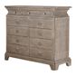 Vantage Summer Creek Dresser and Mirror in Scrubbed Oak, , large