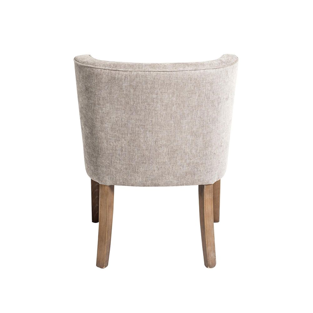 Nest Home Collections Hailey Dining Table in Antique Natural and  6 Charlie Dining Side Chairs in Grey Wash, , large