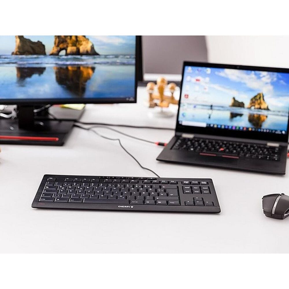 Cherry KC 200 MX Mechanical Office Keyboard in Black, , large