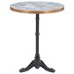 Zuo Modern Gazebo 24" Round Dining Table Black, Gold and Gray - Table Only, , large