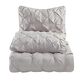 Jiangsu Royal Home Pintucked 3-Piece Full/Queen Comforter Set in Gray, , large