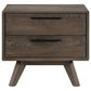 Blue River Astoria 2-Drawer Nightstand in Dark Brown, , large