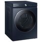 Samsung Bespoke 5.3 Cu. Ft. Front Load Washer and 7.6 Cu. Ft. Electric Dryer Laundry Pair in Brushed Navy, , large