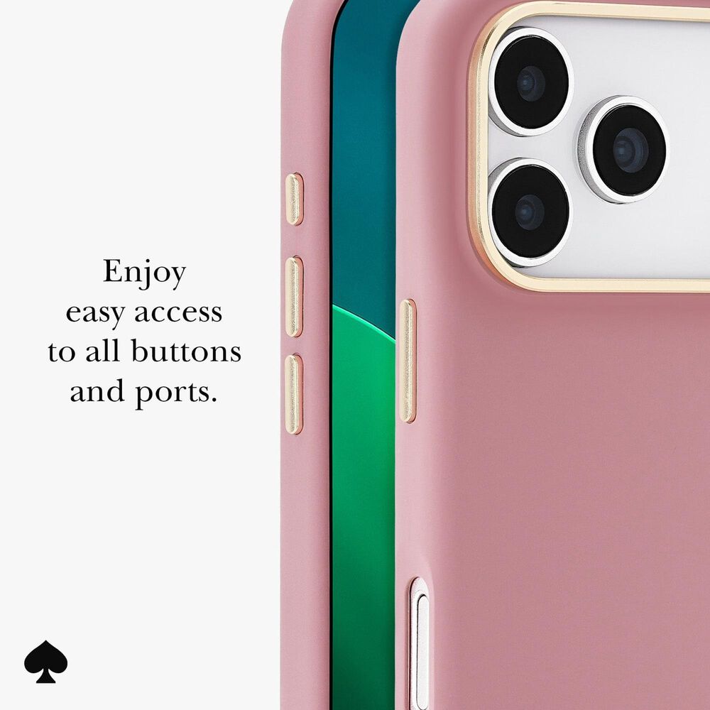 Kate Spade Silicone MagSafe Case for Apple iPhone 17 Pro in Icon Dusk Rose, , large