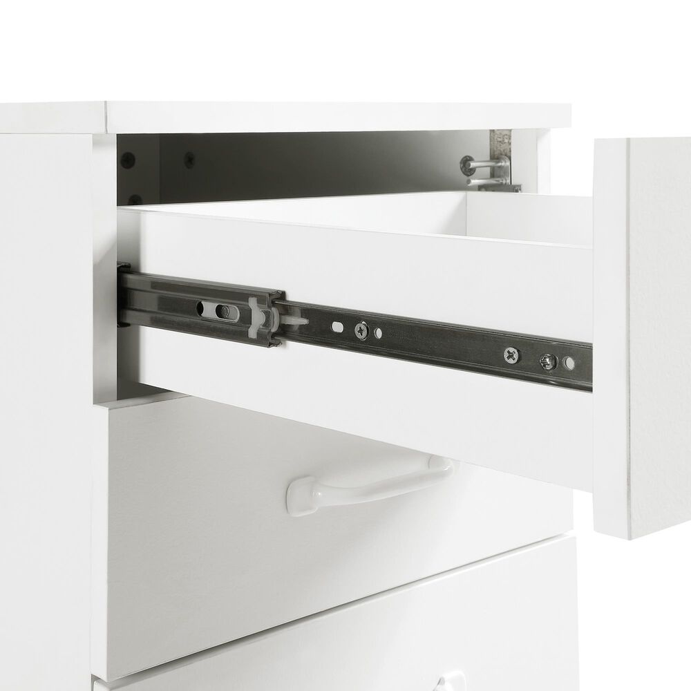 OSP Home Prado 3-Drawer Mobile File Cabinet in White, , large