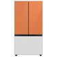 Samsung Bespoke 3-Door French Door Refrigerator Top Panel in Clementine Glass, , large