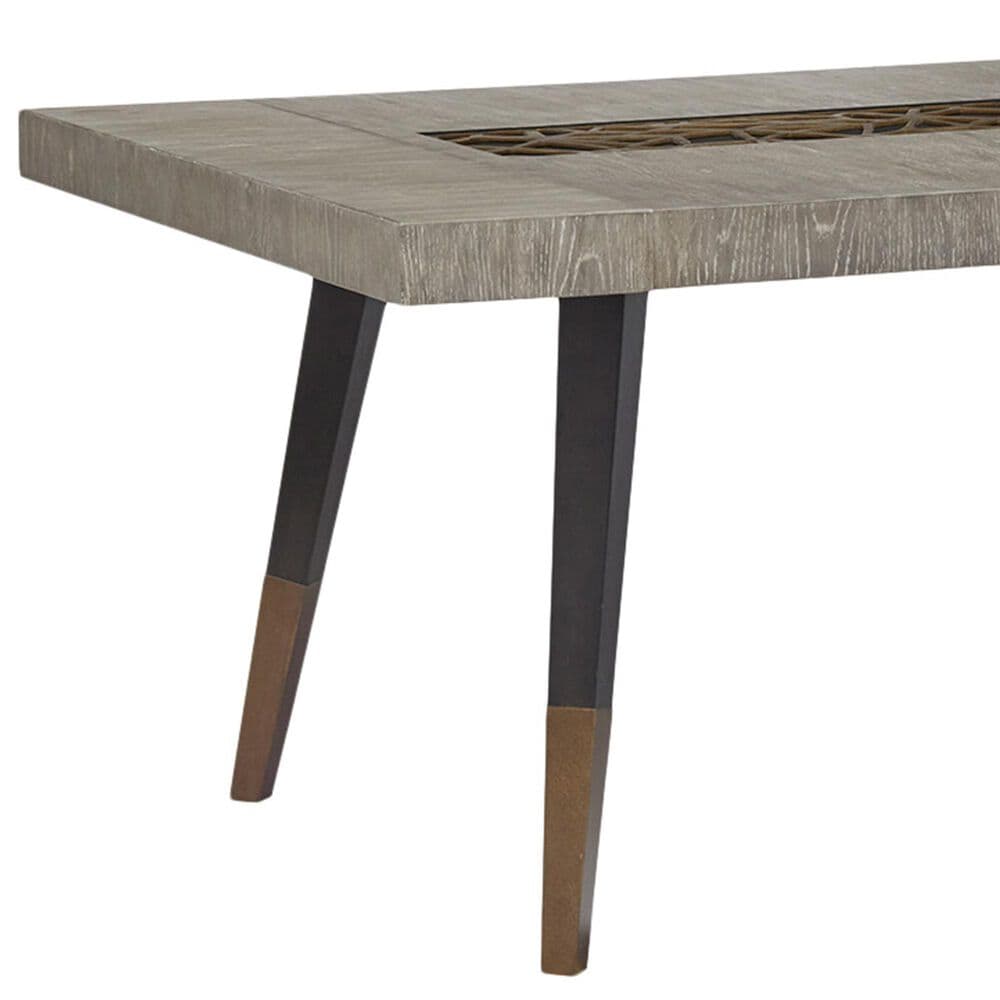 Nicolette Home Ryker Rectangular Dining Table in Black, Grey, and Aged Brass, , large