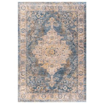 Surya Mirabel  7"10" x 10"3" Teal, Aqua, Mustard, Olive, Taupe, Gray and Beige Area Rug, , large