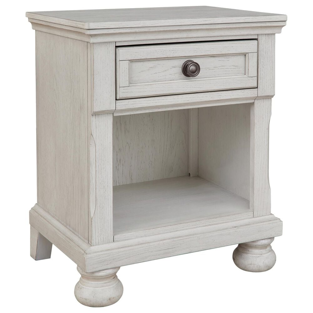 Ashley Robbinsdale 4-Piece Twin Storage Bedroom Set in Antique White, , large