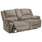 Ashley Draycoll Double Reclining Loveseat with Console in Pewter, , large