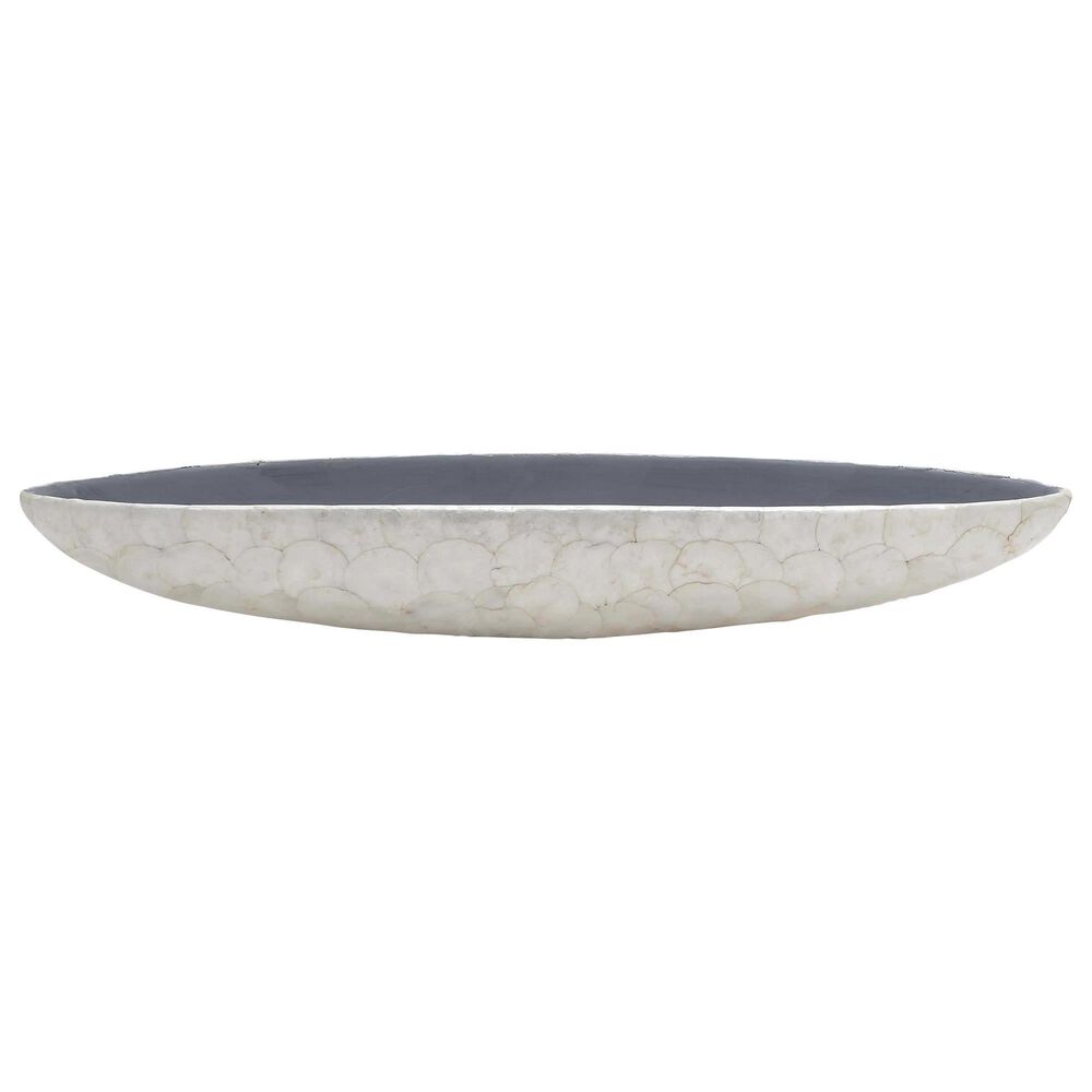Maple and Jade Coastal Decorative Bowl in White, , large