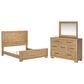 Ashley Galliden 3-Piece King Bedroom Set in Light Brown, , large