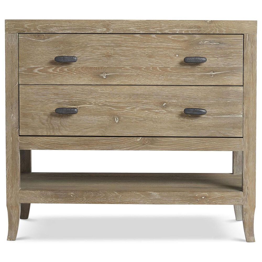 Bernhardt Tribeca 2-Drawer Nightstand with Shelf in Aurum, , large