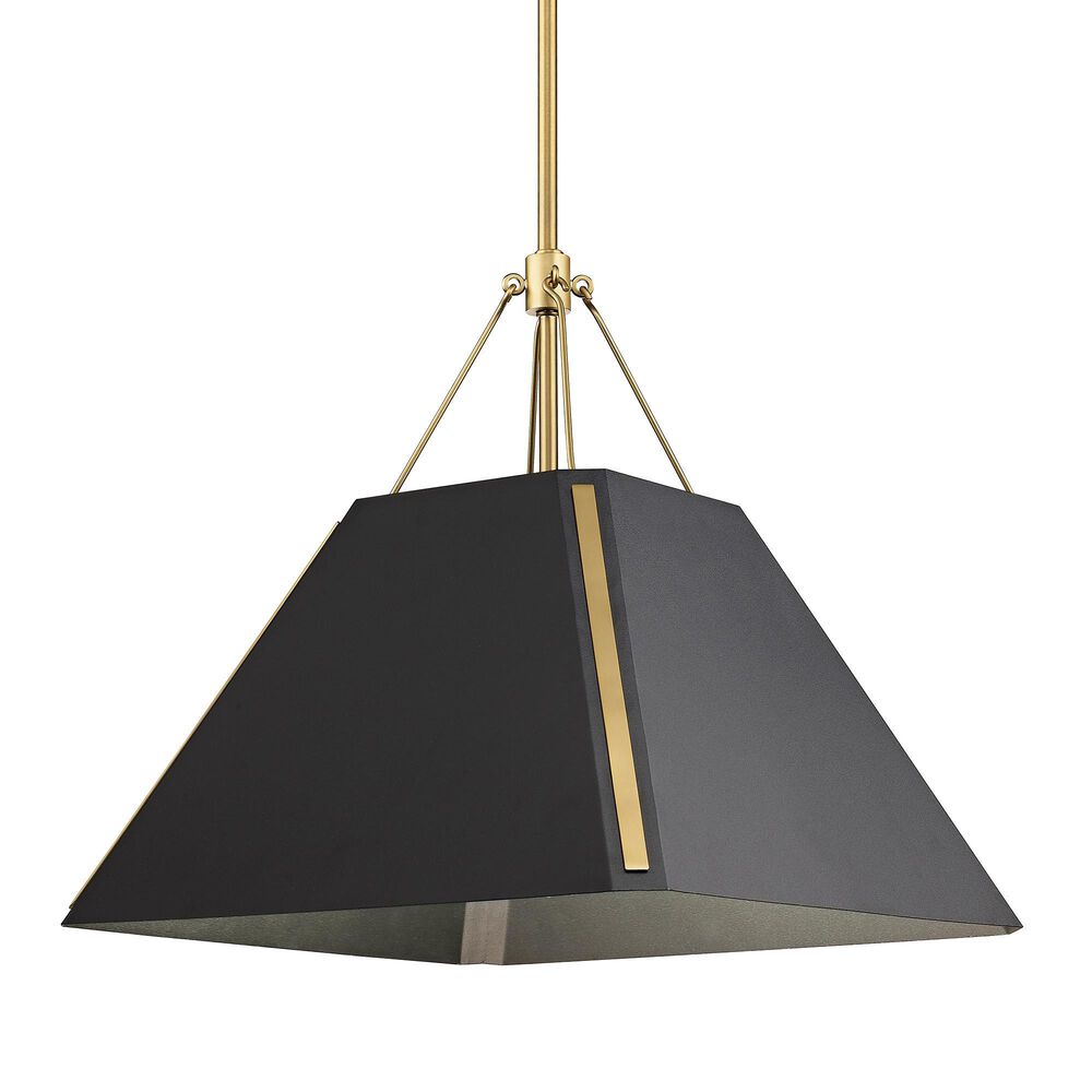 Golden Lighting Ranik 1-Light Pendant in Brushed Champagne Bronze, , large