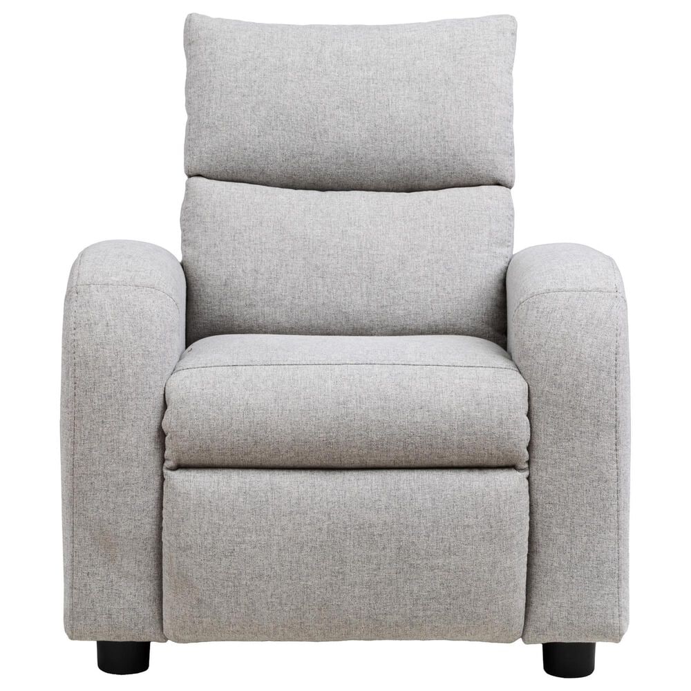 Eastern Shore Jordan Kids Push Back Recliner in Fog, , large