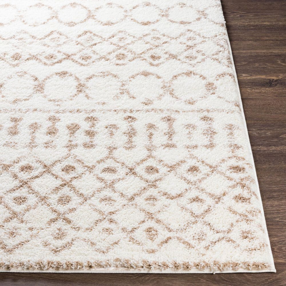 37B Aliyah Shag Tan and Cream 2&#39; x 2&#39;11&quot; Area Rug, , large