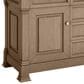 James Martin Vanities Brookfield 60" Single Bathroom Vanity in Pecan with 3 cm Arctic Fall Solid Surface Top and Rectangular Sink, , large