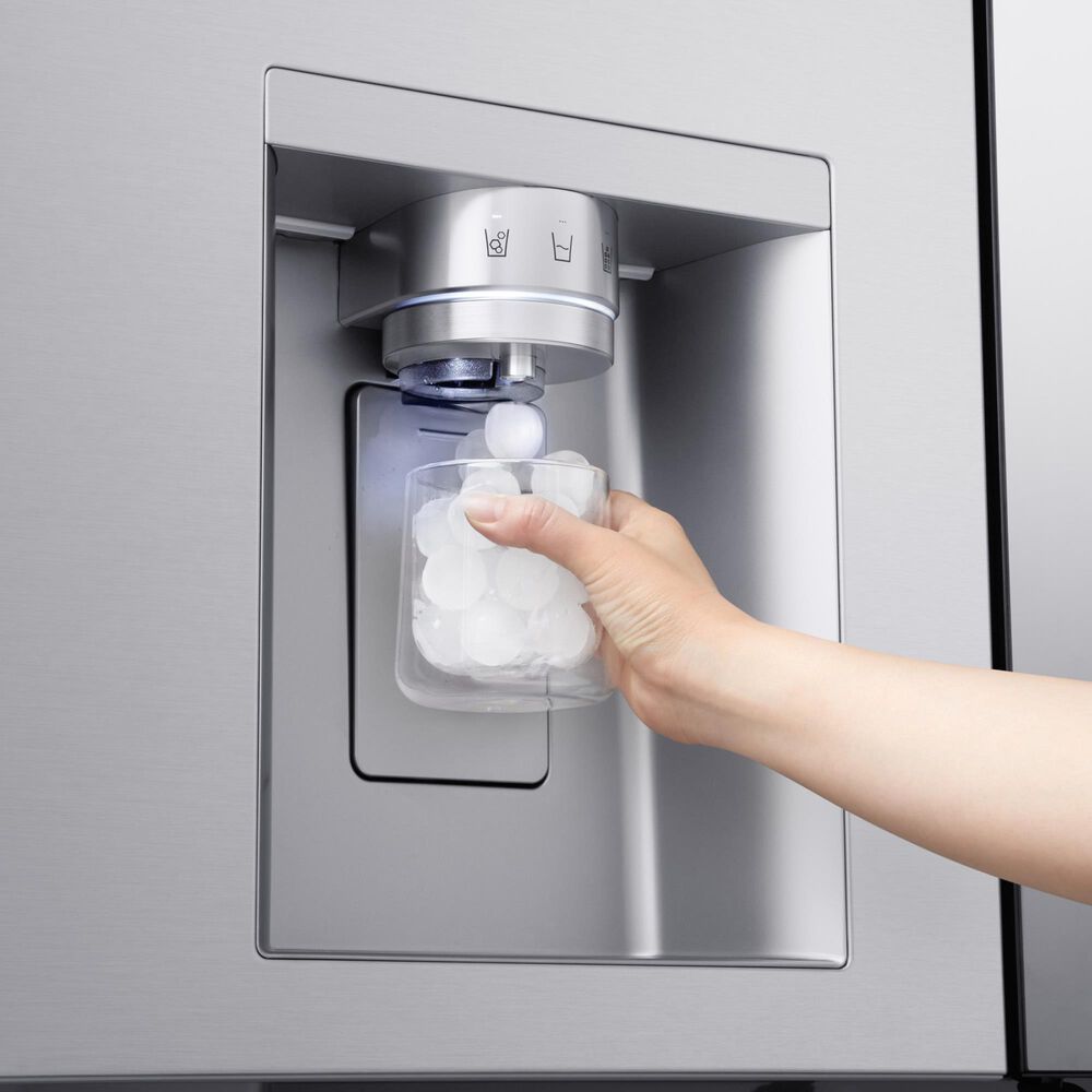 LG 28.6 Cu. Ft 4-Door French Door Refrigerator with Mirror Instaview in PrintProof Stainless Steel, , large