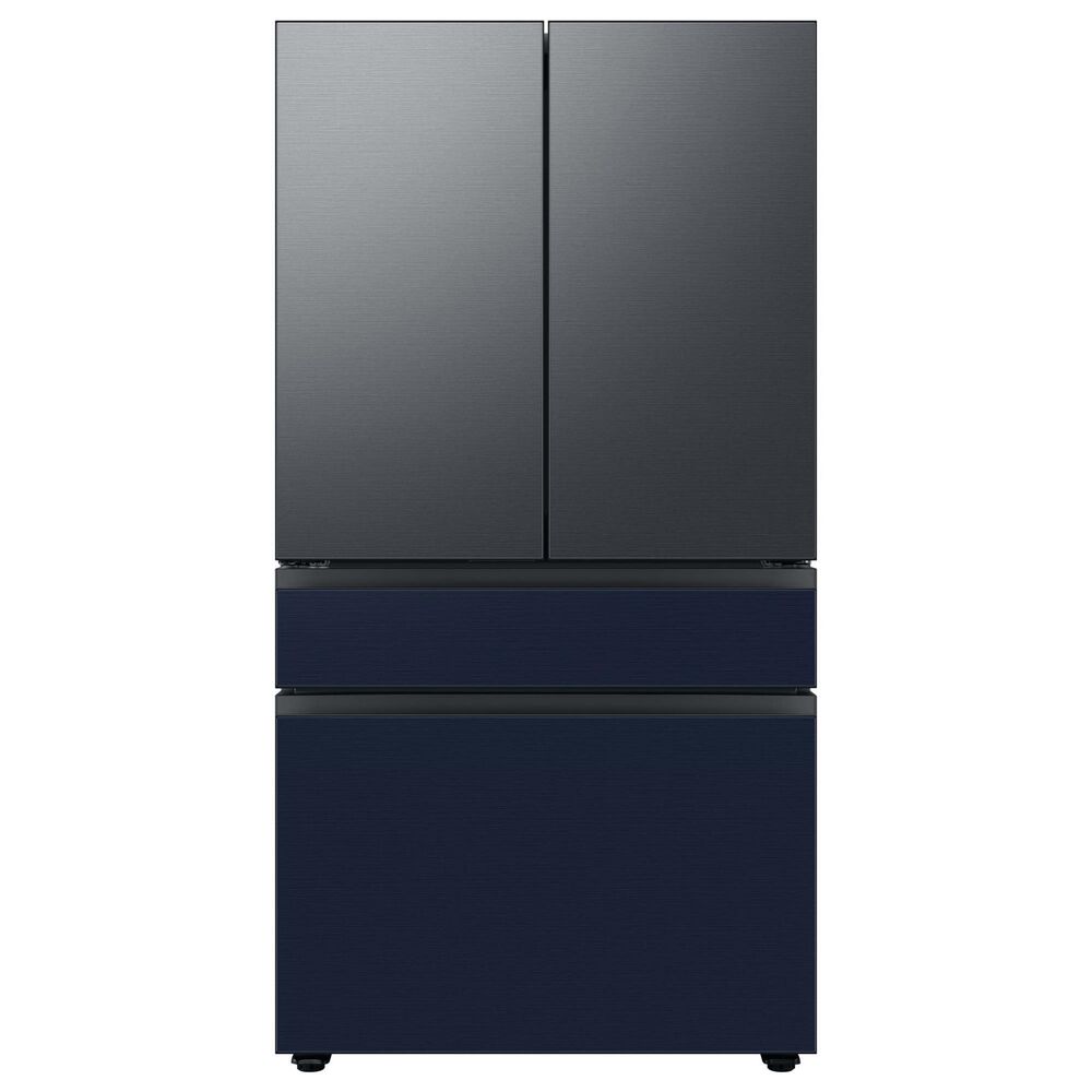 Samsung Bespoke Bespoke 4-Door French Door Refrigerator Top Panel in Matte Black Steel, , large