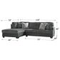 Ashley 2-Piece Sectional in Brixley Pier Graphite, , large