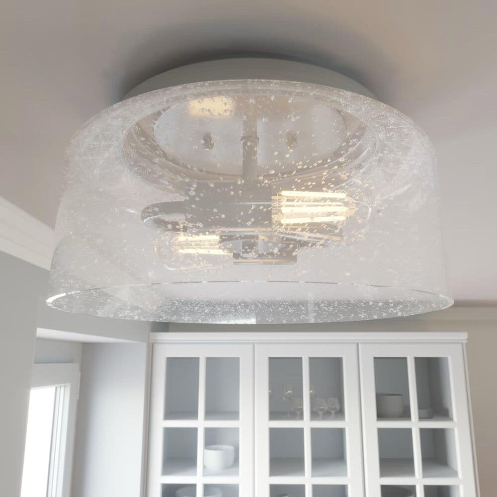 Hunter Hartland 2-Light Flush Mount in Brushed Nickel, , large
