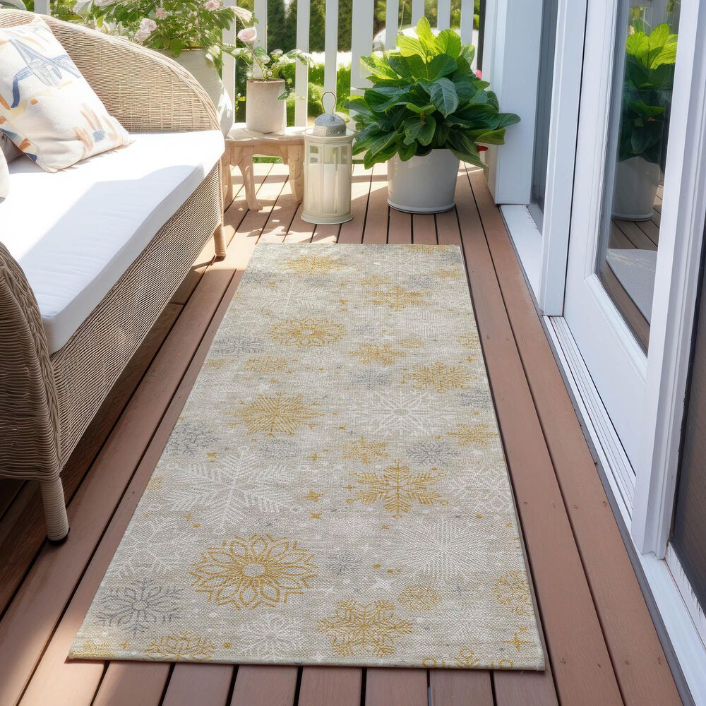 Dalyn Rug Company Wonderland WN31 2&#39;3&quot; x 7&#39;6&quot; Beige Indoor/Outdoor Runner, , large
