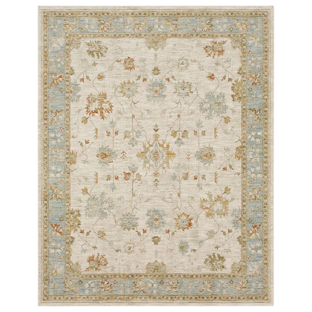 Karastan Adalia Iznik 7"8" x 10"3" Cream Area Rug, , large