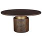 Home Trends & Design Santa Cruz and Portofino 5-Piece Round Dining Set in Antique Bronze and Antique Gold, , large