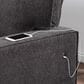 Global Furniture USA Pull-Out Sofa W/Reversible Chaise, , large