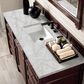 James Martin Vanities Brittany 60" Single Bathroom Vanity in Burnished Mahogany with 3 cm Eternal Jasmine Pearl Silestone Top, Rectangular Sink and FreePower Wireless Charger, , large