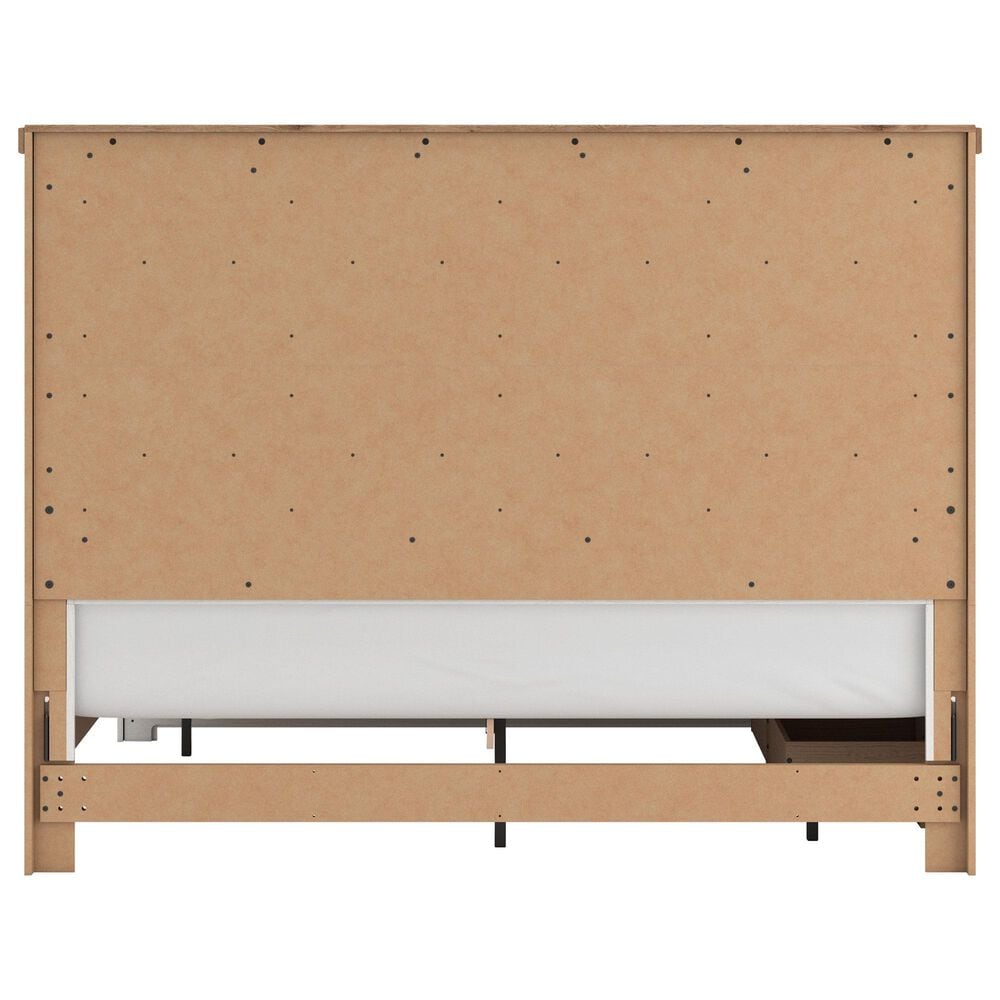 Ashley Savonport King Storage Panel Bed in White and Brown, , large