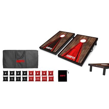 ESPN 2"x3" Wood Cornhole Set in Black and Red, , large