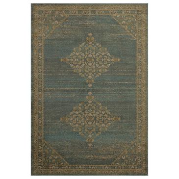Magnolia Home Mona Aqua and Wheat 7"6" x 10" Area Rug, , large