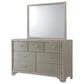 Crown Mark Lyssa 7-Drawer Dresser and Mirror in Champagne, , large
