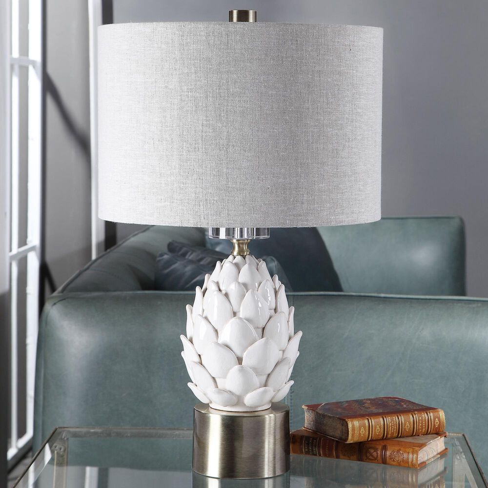 Uttermost Table Lamp in White, , large