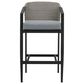 Armen Living Aileen Patio Counter Height Bar Stool in Dark Gray, , large