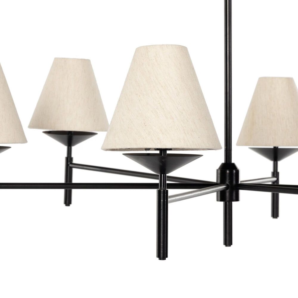 Four Hands Dodie 6-Light Chandelier in Jet Black, , large