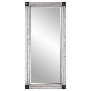 Uttermost Manor Mirror in White Wash, Gray and Dark Bronze, , large
