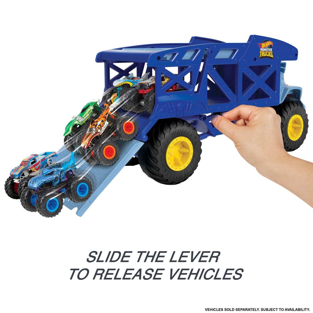 Hot Wheels Rhino Hauler Monster Mover Toy Vehicle in Multicolor, , large