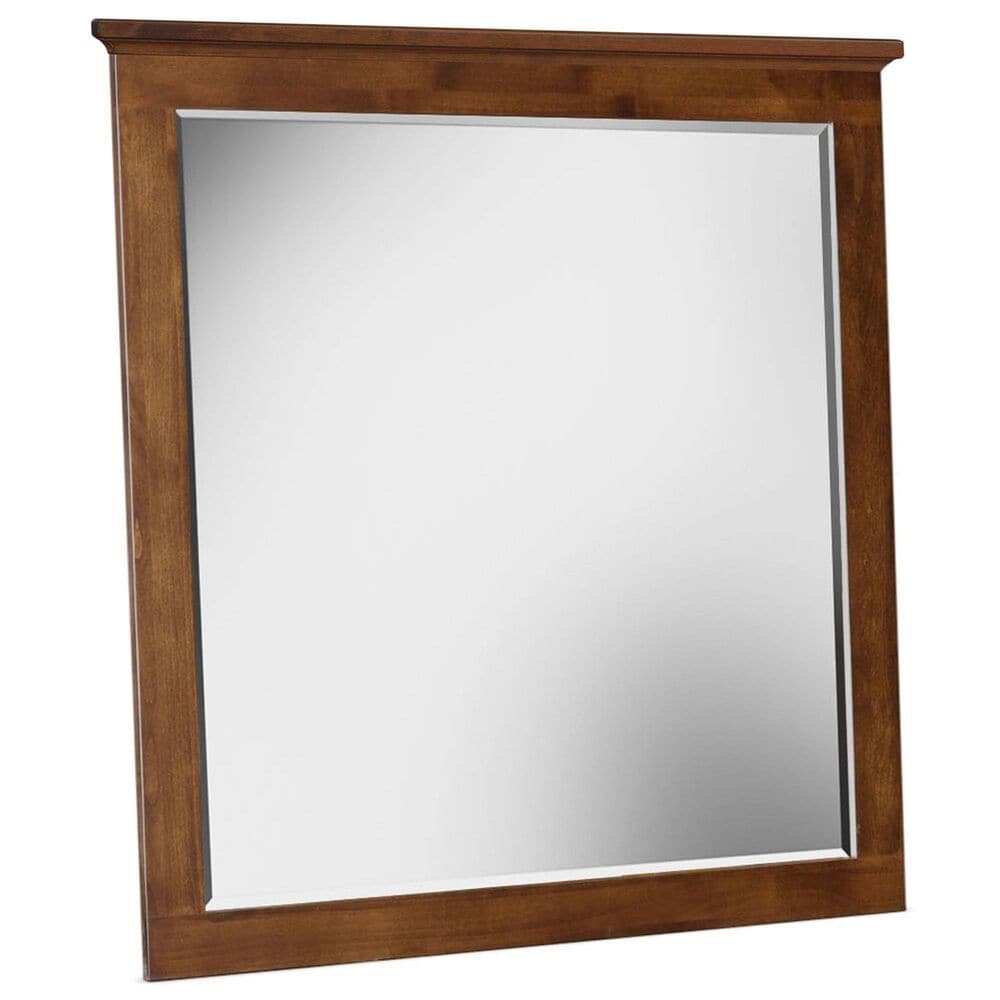 Archbold Furniture Heritage Rectangular Dresser Mirror in Brown Mahogany, , large
