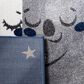Safavieh Carousel Animals 4" x 6" Navy and Grey Kids  Area Rug, , large
