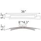 CWI Lighting Candora 36" 1-Light Vanity Light in Brass, , large