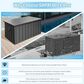 Hearth and Haven 190-Gallon Outdoor Storage Deck Box with Hydraulic Piston in Dark Gray, , large