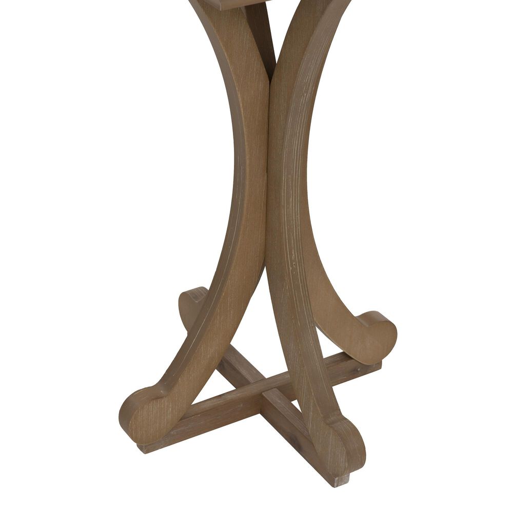 Linden Boulevard Dylan Sculptural Pedestal End Table in Natural, , large
