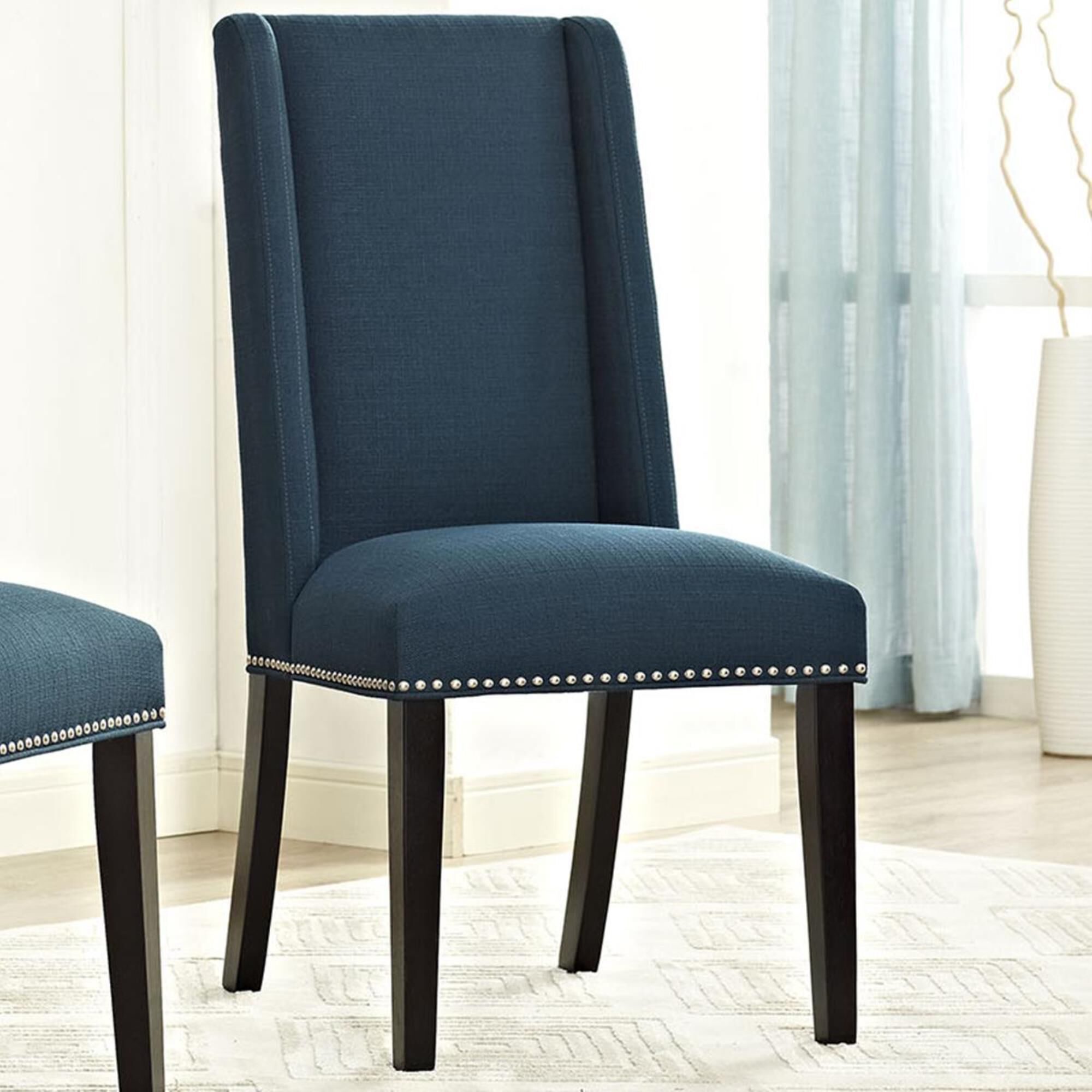 Modway Baron Fabric Dining Chair in Azure NFM