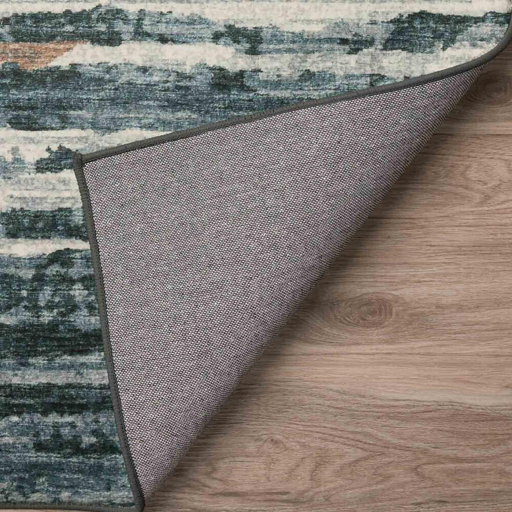Dalyn Rug Company Brisbane Striped 2&#39;3&quot; x 7&#39;6&quot; Midnight Runner, , large