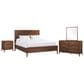 Riva Ridge Jasper 4 Piece California King Panel Bedroom Set in Modern Walnut, , large