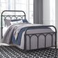 Ashley Nashburg Twin Metal Headboard/Footboard/Rails in Black, , large