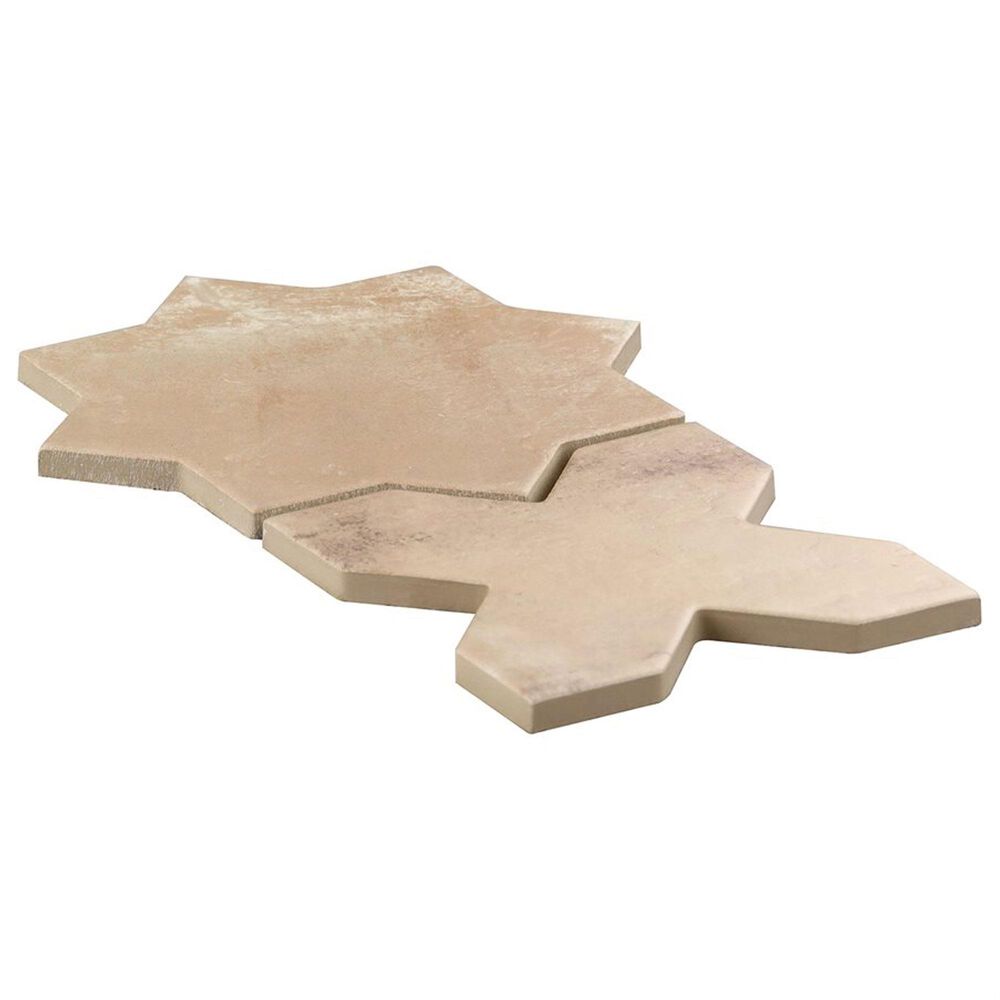Soho Studio Malta Cotto Star and Cross 6" x 6" Porcelain Tile Kit, , large