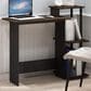 HOMLUX 40" Computer Desk with Open Side Shelves in Columbia Walnut and Brown, , large